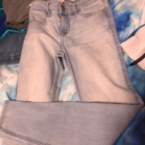 Dirty light wash jeans